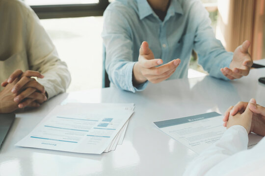 Job interview. Human resource manager interviewing the candidate.