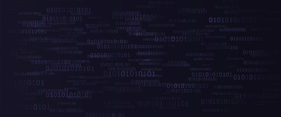 abstract modern binary background with gradient, futuristic modern technology theme background, backdrop, card, banner