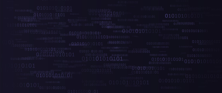 abstract modern binary background with gradient, futuristic modern technology theme background, backdrop, card, banner