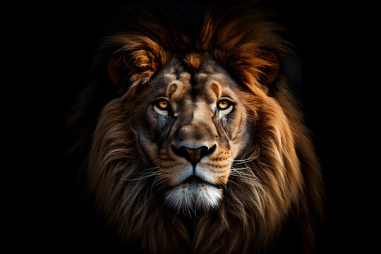 Portrait Of A Lion