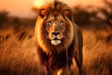 Obraz premium lion in the wild