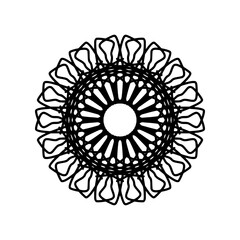 mandala art. with a simple and elegant concept. black abstract lines. suitable for decoration, wallpaper, ornament, background etc. Replaceable vector design. metal mandala wall art. wall hangings.