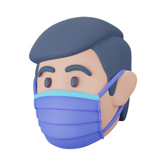 Fototapeta premium Covidly - Covid-19 3D Icon Set Washing Hands Coronavirus Rubber Gloves Medical Mask Paramedic Soap Report Pill Thermometer Syringe Health Worker 