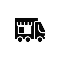 Food truck icon vector design trendy