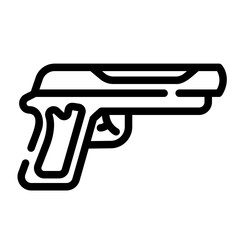gun Line Icon