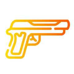 gun Line Gradient Icon