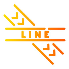 police line Line Gradient Icon