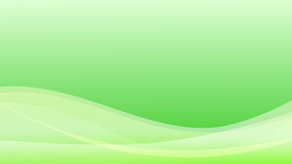 緑色の波のような幾何学模様のベクター背景素材