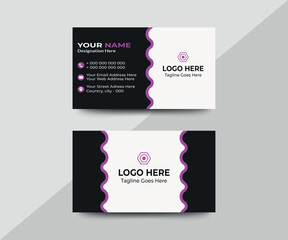 Fototapeta premium Professional business card and vector card design template