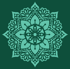 mandala ornamental round ornament vector illustration