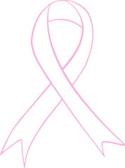 Pink Ribbon outline
