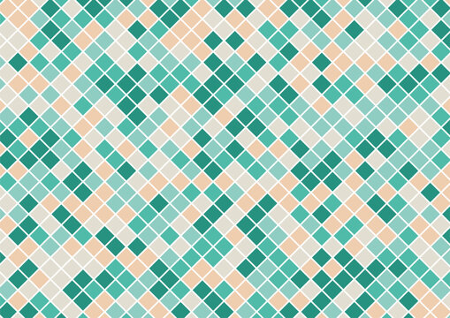 colorful green seamless geometric pattern background