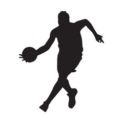 basketball player silhouette vector