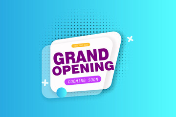 Grand opening soon promo background