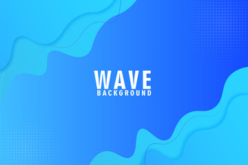 Wave blue background