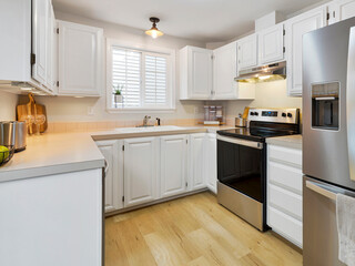 Modern residential staged kitchen interior