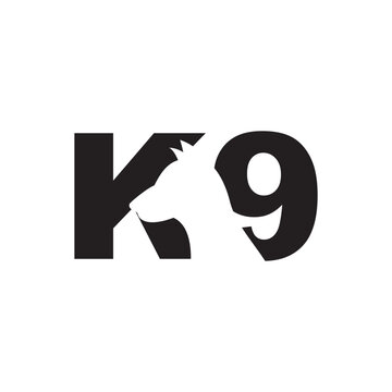 training k9 Dog logo design vector ideas on a white background	