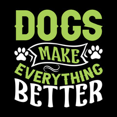 Fototapeta premium Dog SVG Design, Dog T-shirt Design