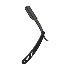 Razor barber tools shop design illustration for barbershop.