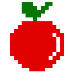 Fototapeta premium Apple pixel art