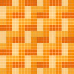 Orange tile background, Mosaic tile background, Tile background, Seamless pattern, Mosaic seamless pattern, Mosaic tiles texture or background. Bathroom wall tiles, swimming pool tiles.