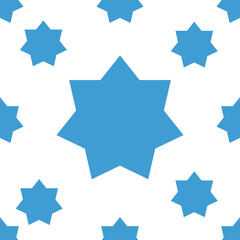 Obraz premium Digital png illustration of blue stars pattern on transparent background