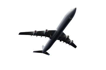 Digital png illustration of flying airplane on transparent background