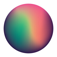 Digital png illustration of colourful circle on transparent background