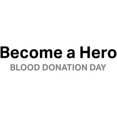 Digital png illustration of blood donation day text on transparent background