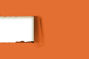 Digital png illustration of abstract orange shape on transparent background