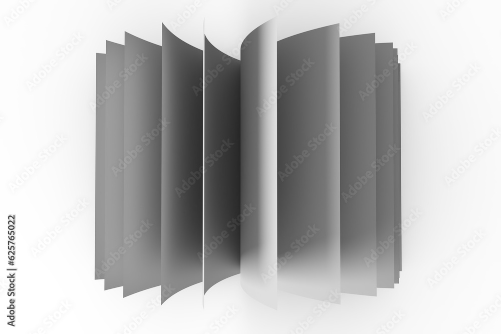 Poster digital png illustration of open blank notebook on transparent background