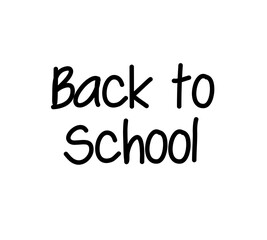 Digital png illustration of back to school text in black on transparent background