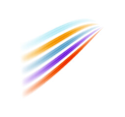 A vibrant and playful design featuring rainbow-color lines arranged in a dynamic composition, perfect for adding a pop of color to any project