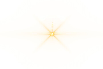 Digital png illustration of yellow spotlight and light refraction on transparent background
