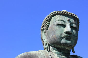 Daibutsu (Giant Buddah) located at the Kotokuin Temple in Kamakura, Japan.