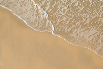 Aerial Serenity: Beautiful Beach Sand from Above