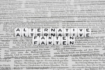Obraz premium Alternative Fakten