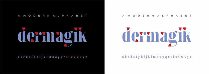 Elegant letters font classic modern serif lettering minimal fashion