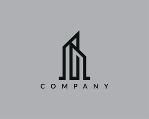 Modern Real Estate logo design 