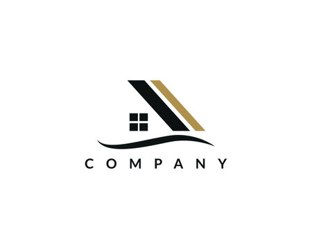 Modern Real Estate logo design 