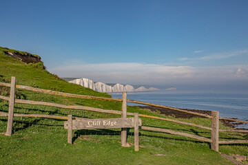 Fototapeta na wymiar View of Seven Sisters cliffs England,Seven Sisters East Sussex England