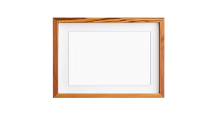 wooden picture frame PNG file