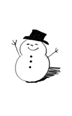 Rustic snowman