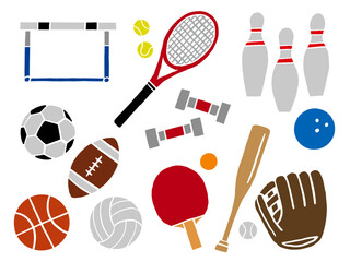 スポーツイメージのイラストセット