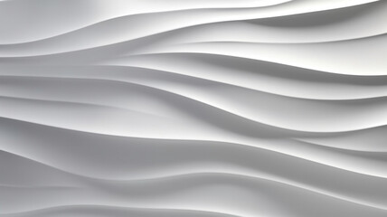 Abstract white background with smooth wavy lines