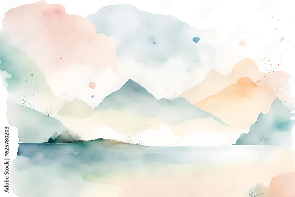 Poster abstract background blue blur gradient with bright clean and bokeh generative ai