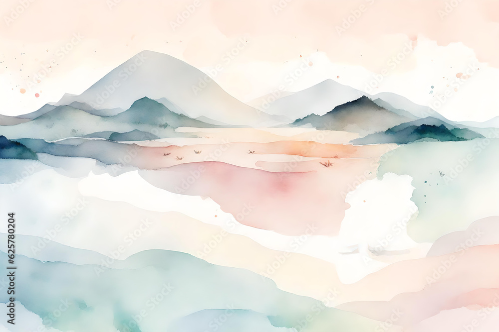 Poster abstract background blue blur gradient with bright clean and bokeh generative ai