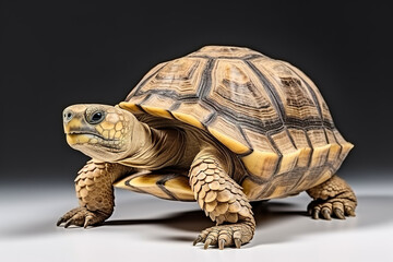 Fototapeta premium Image of tortoise. Wildlife Animals. Illustration, Generative AI.