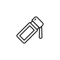 Thermos icon design with white background stock illustration