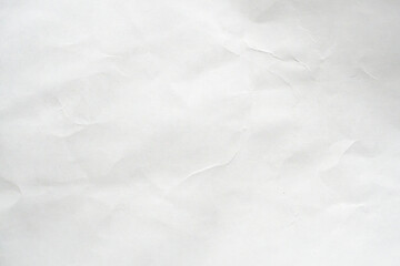 Abstract white crumpled and creased recycle paper texture background